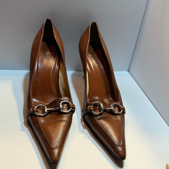 Gucci brown leather size 10.5B - Picture 2 of 8